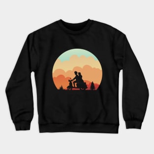 Vespa couple of love Crewneck Sweatshirt